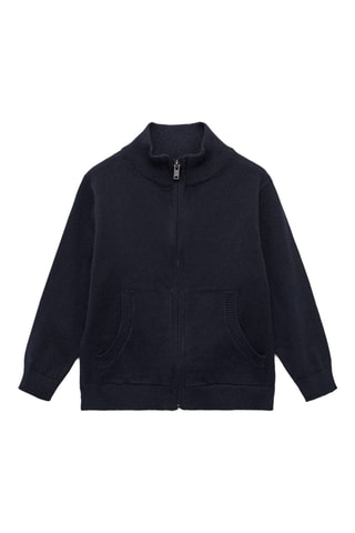 Cardigan zippé - Bleu marine