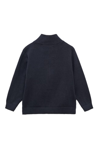 Cardigan zippé - Bleu marine