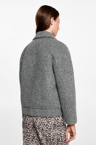 Bomber tissu bouclette - Gris