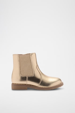 Bottines finition métallisée - Doré