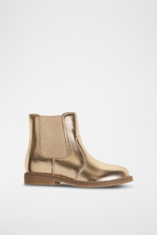 Bottines finition métallisée - Doré
