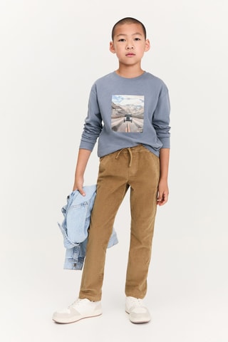 T-shirt coton imprimé - Bleu