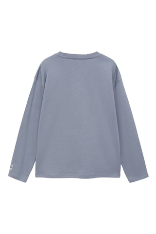 T-shirt coton imprimé - Bleu