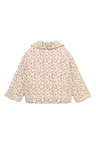 Manteau imprimé coton - Écru