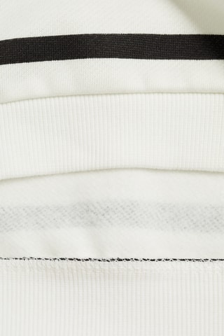 Sweat-shirt imprimé rayures - Blanc cassé