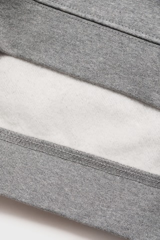 Sweat-shirt coton imprimé - Gris chiné