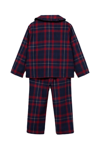 Pyjama long de Noël - Rouge et bleu