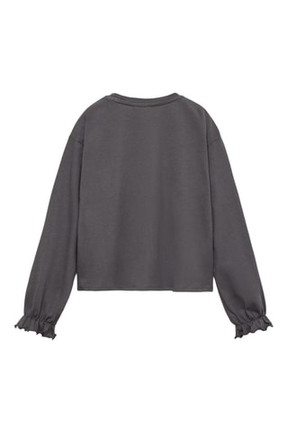 T-shirt imprimé paillettes - Anthracite