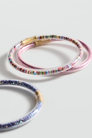 Pack 3 bracelets fantaisie - Rose