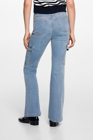 Jean cargo flare - Bleu