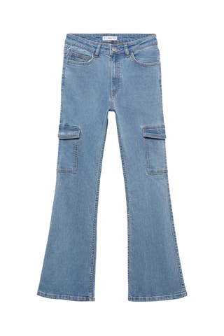 Jean cargo flare - Bleu