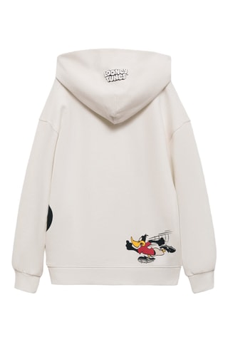 Sweat-shirt Looney Tunes - Blanc cassé
