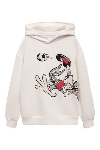 Sweat-shirt Looney Tunes - Blanc cassé