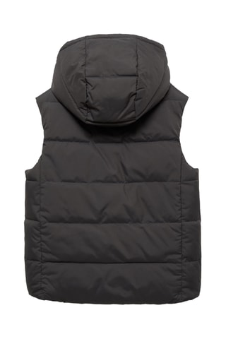 Gilet matelassé à capuche - Anthracite