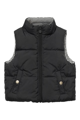 Gilet matelassé réversible - Noir