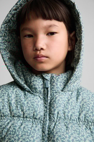 Gilet matelassé imprimé - Vert pastel
