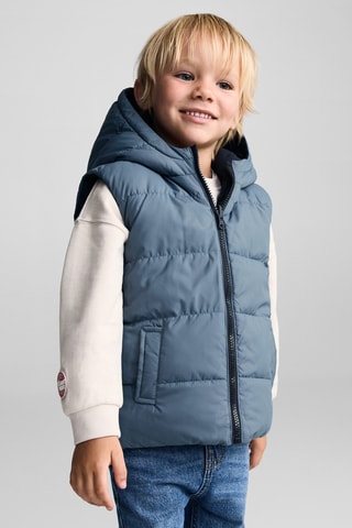 Gilet matelassé réversible - Bleu marine