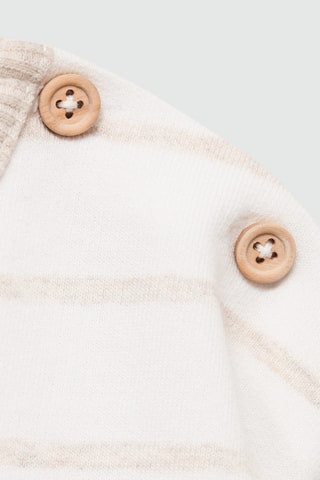 Sweat-shirt coton rayures - Sable