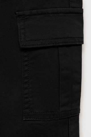 Pantalon cargo straight-fit - Noir
