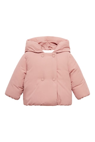 Anorak doublure fausse fourrure - Rose
