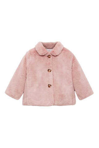 Manteau fausse fourrure - Rose
