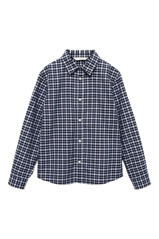 Chemise à petits carreaux - Bleu