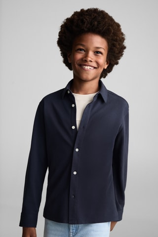 Chemise en coton - Bleu