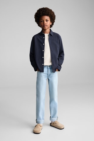 Chemise en coton - Bleu