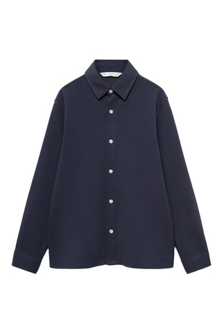 Chemise en coton - Bleu