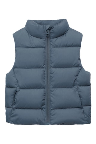 Gilet matelassé poches - Bleu pétrole