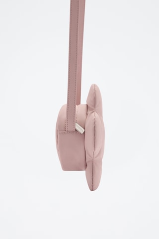 Sac fleur matelassé - Rose pâle