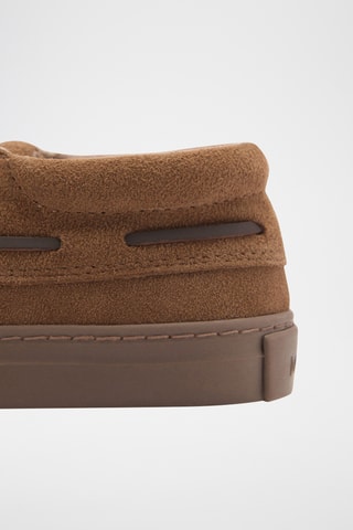 Chaussures bateau cuir - Marron