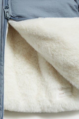 Anorak matelassé intérieur polaire - Gris