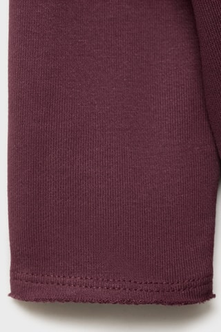 Sweat-shirt coton à poche - Bordeaux