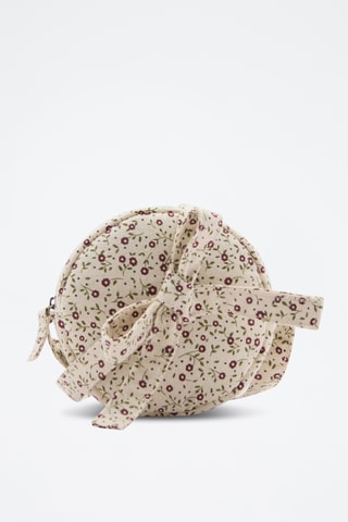 Sac imprimé floral - Écru