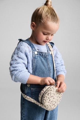 Sac imprimé floral - Écru
