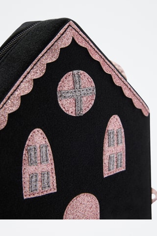 Sac maison Halloween - Noir