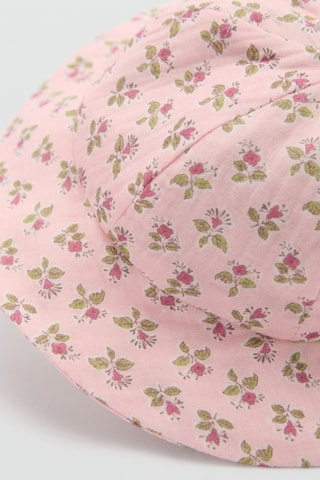 Chapeau bob fleurs - Rose