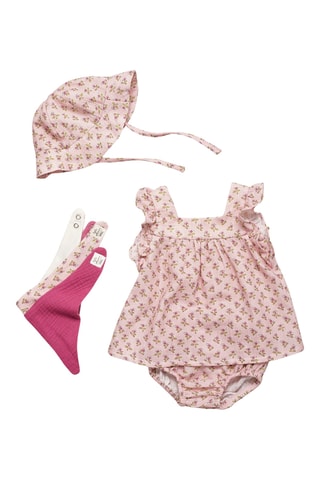 Chapeau bob fleurs - Rose