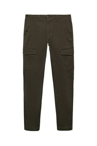 Pantalon cargo coton - Vert