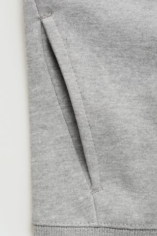 Sweat-shirt zippé à capuche - Gris chiné