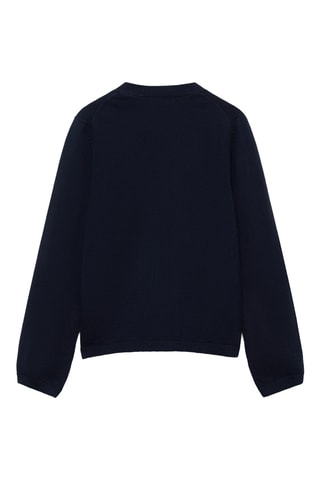 Cardigan maille boutons - Bleu marine