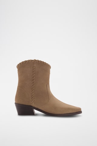 Bottines en cuir - Beige