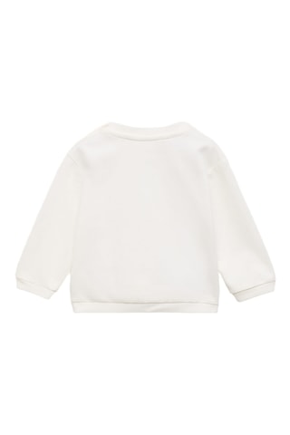 Sweat-shirt imprimé ours - Blanc cassé