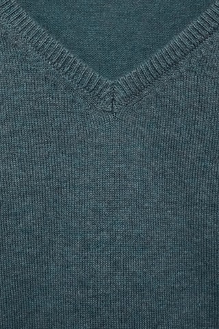Pull-over jaspé coton - Vert foncé