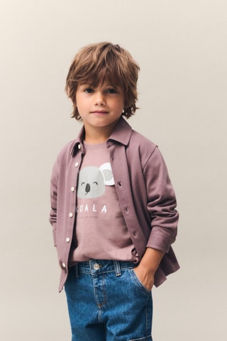 T-shirt imprimé animal - Bordeaux