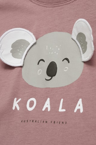 T-shirt imprimé animal - Bordeaux