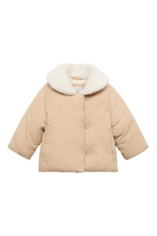 Anorak matelassé fourrure - Sable