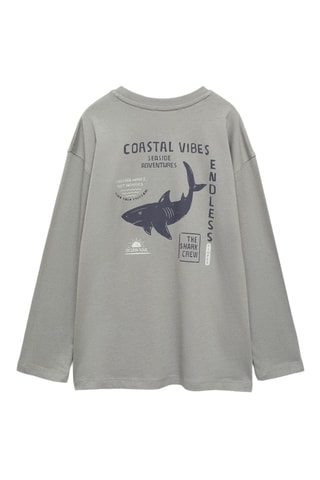 T-shirt Les dents de la mer - Gris