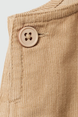 Robe chasuble velours milleraies - Camel